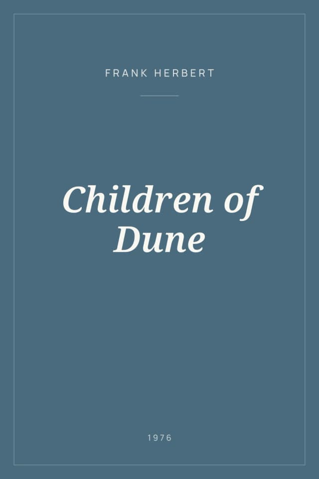 Portada de Children of Dune