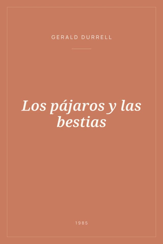 Portada de Los pájaros y las bestias