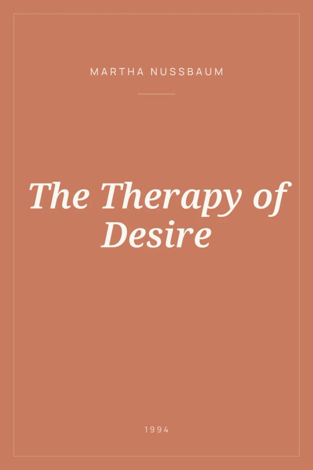 Portada de The Therapy of Desire