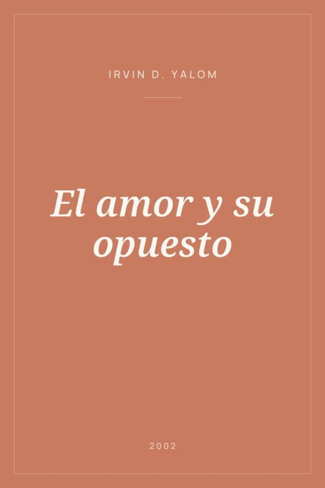 Portada de El amor y su opuesto