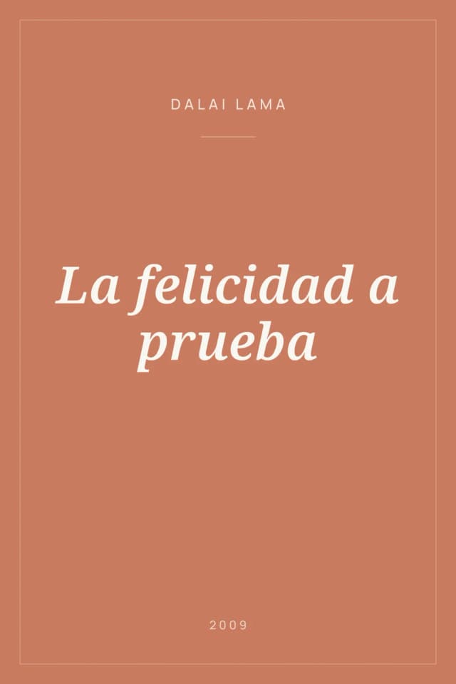Portada de La felicidad a prueba