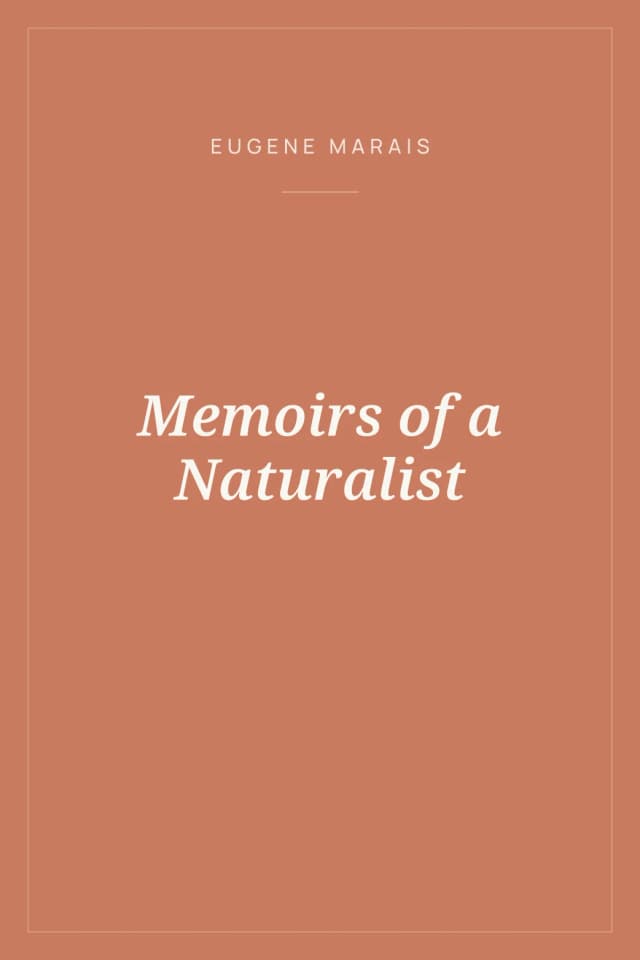 Portada de Memoirs of a Naturalist