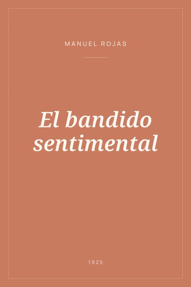 Portada de El bandido sentimental