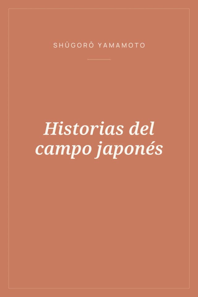 Portada de Historias del campo japonés