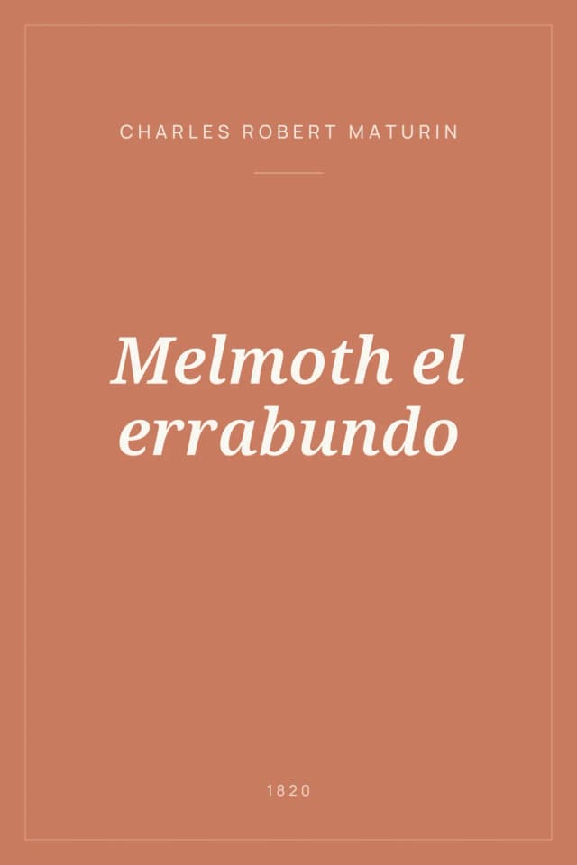 Portada de Melmoth el errabundo