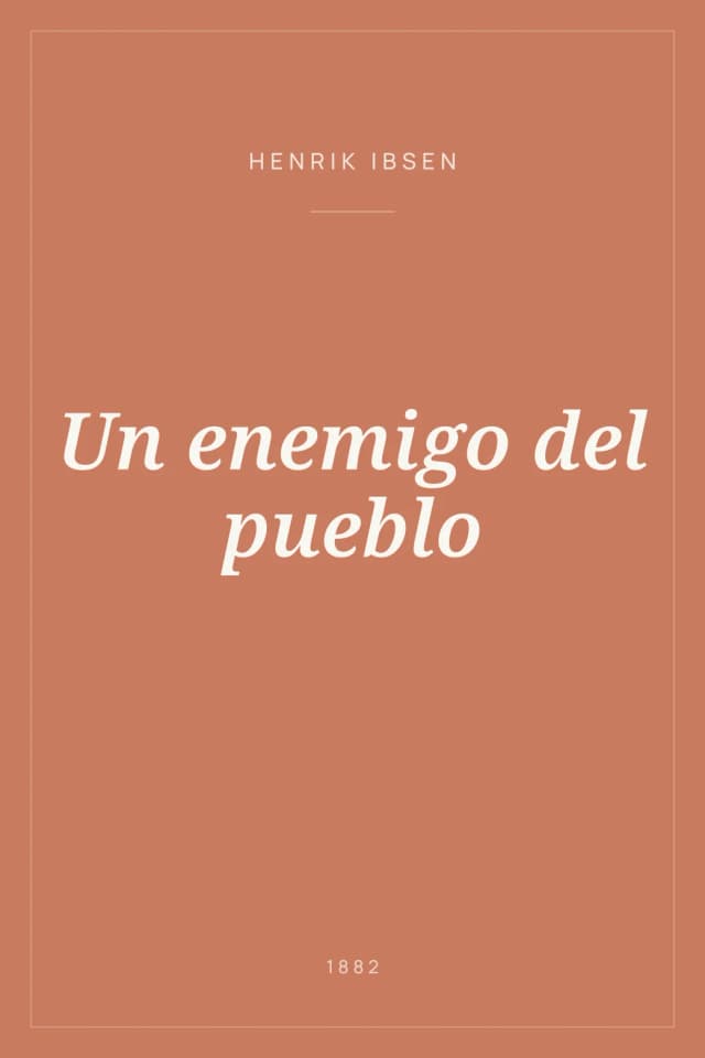 Portada de Un enemigo del pueblo