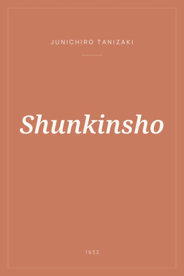 Portada de Shunkinsho