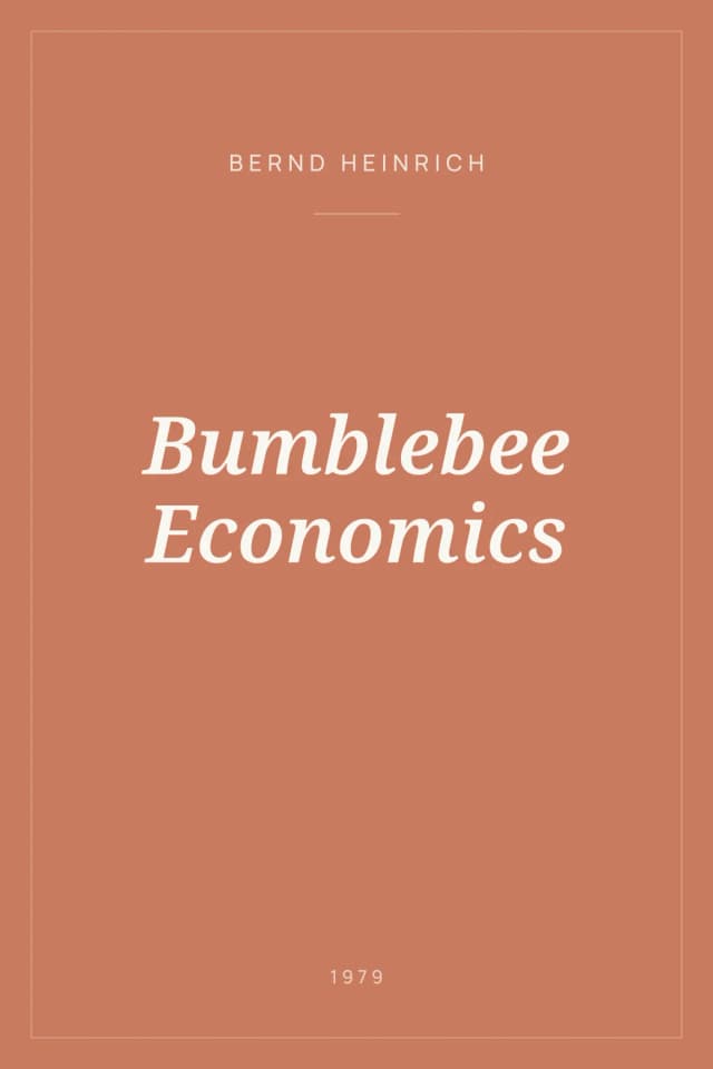 Portada de Bumblebee Economics
