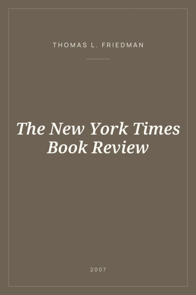 Portada de The New York Times Book Review