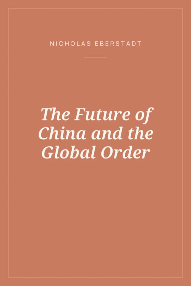 Portada de The Future of China and the Global Order