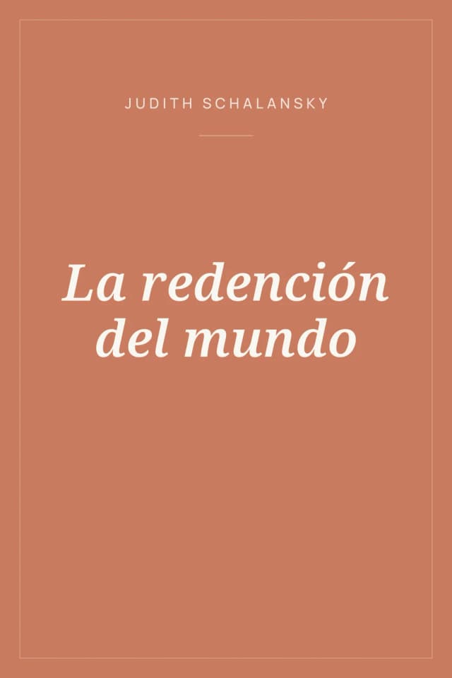 Portada de La redención del mundo