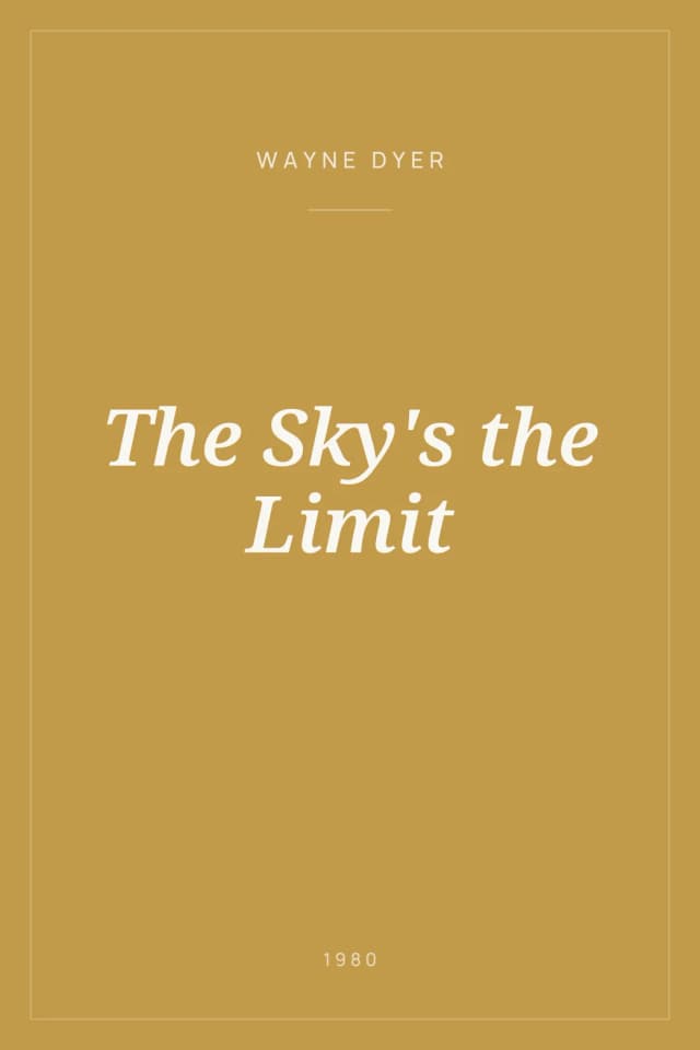 Portada de The Sky's the Limit