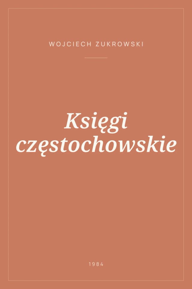 Portada de Księgi częstochowskie