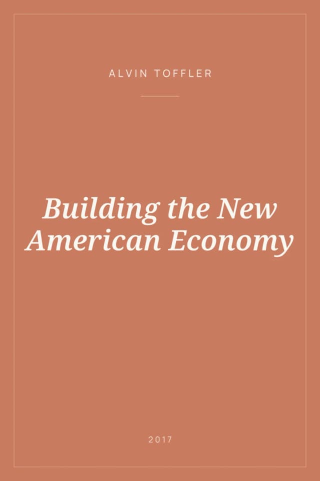 Portada de Building the New American Economy