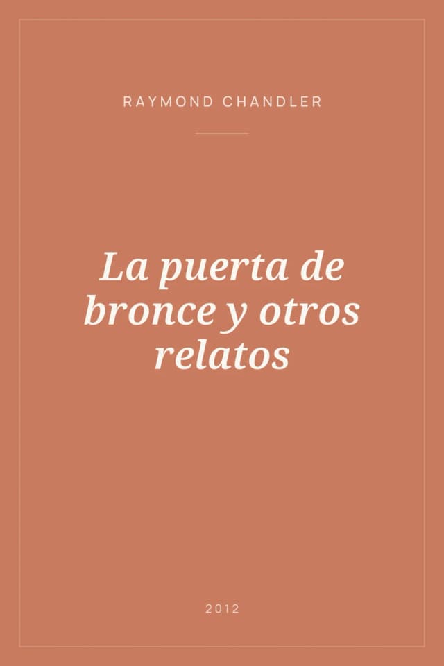 Portada de La puerta de bronce y otros relatos