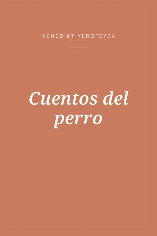 Portada de Cuentos del perro