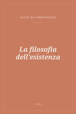 Portada de La filosofia dell'esistenza