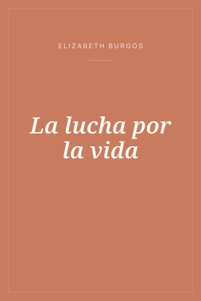 Portada de La lucha por la vida