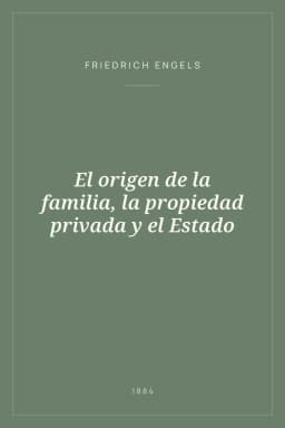 Portada de El origen de la familia, la propiedad privada y el Estado