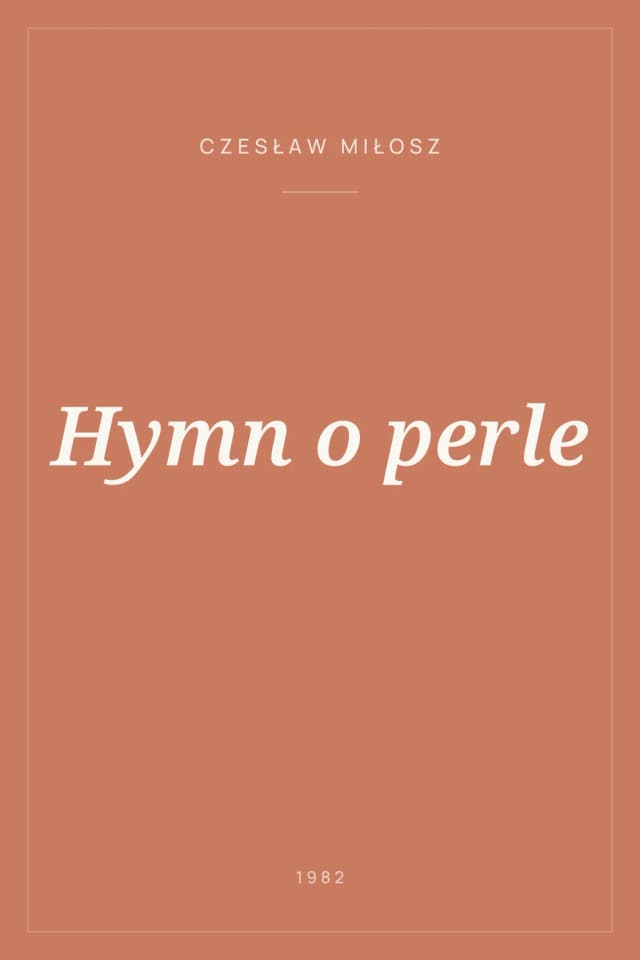 Portada de Hymn o perle