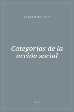 Portada de Categorías de la acción social