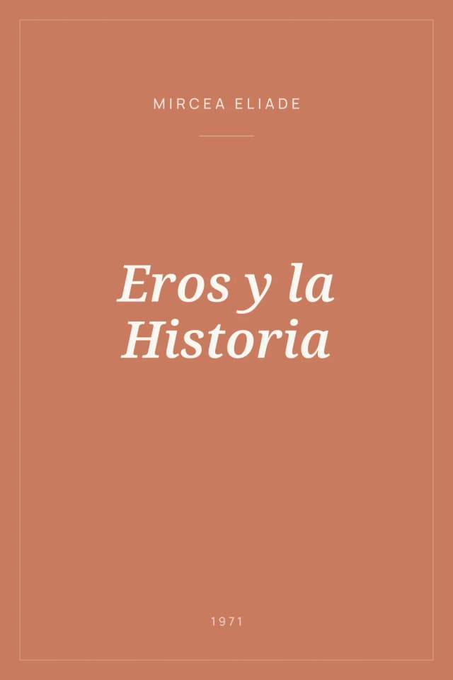 Portada de Eros y la Historia