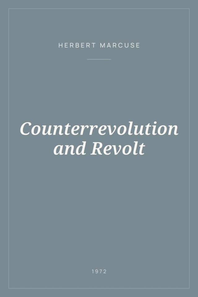 Portada de Counterrevolution and Revolt
