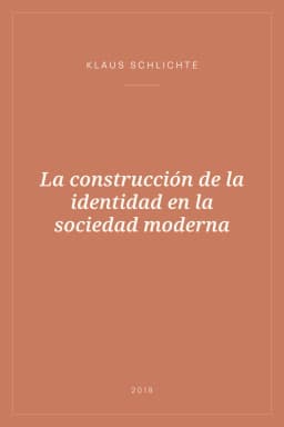 Portada de La construcción de la identidad en la sociedad moderna