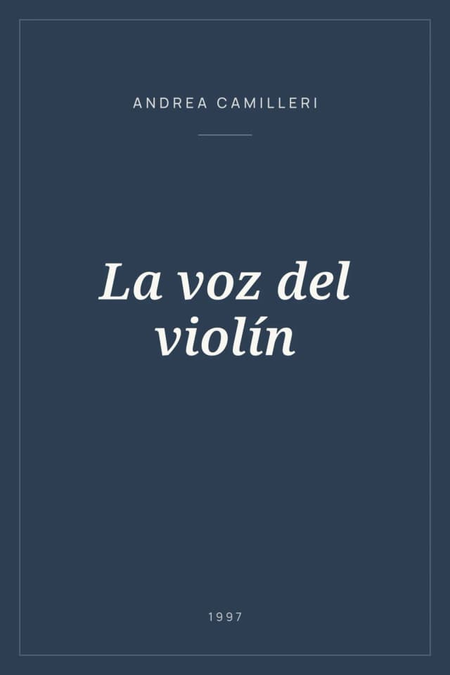 Portada de La voz del violín
