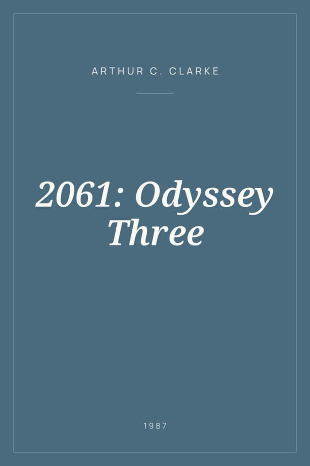 Portada de 2061: Odyssey Three