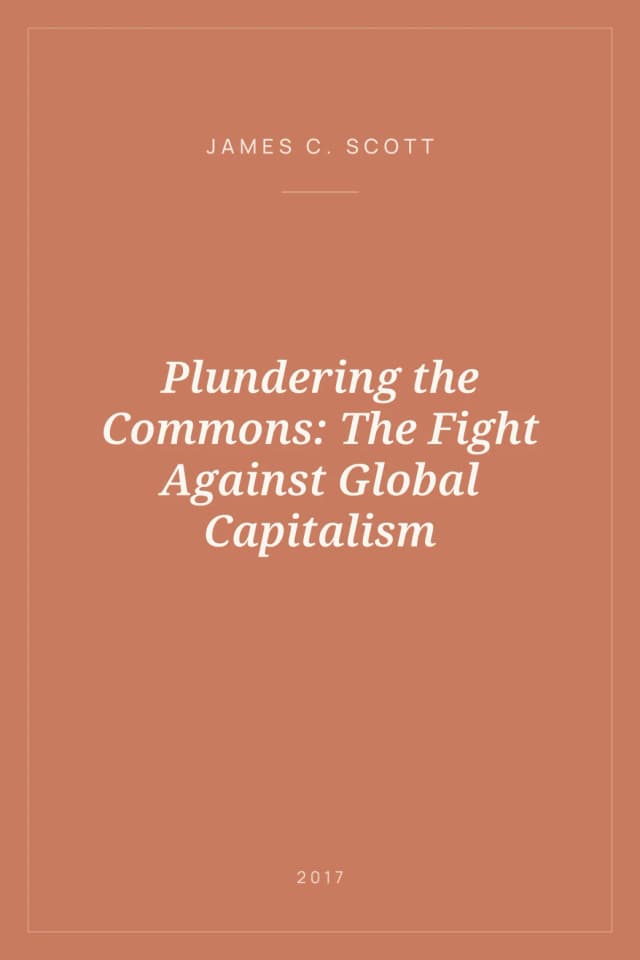 Portada de Plundering the Commons: The Fight Against Global Capitalism