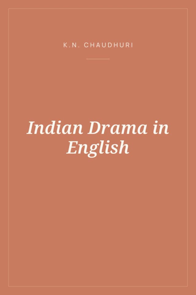 Portada de Indian Drama in English