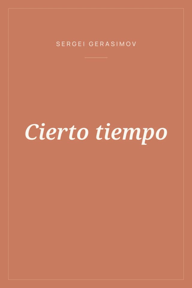 Portada de Cierto tiempo