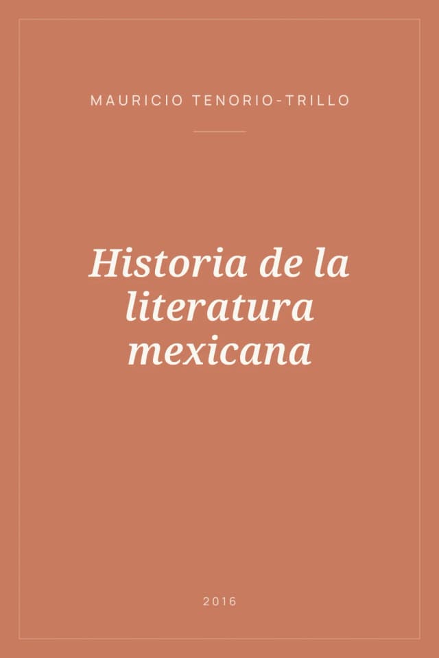 Portada de Historia de la literatura mexicana