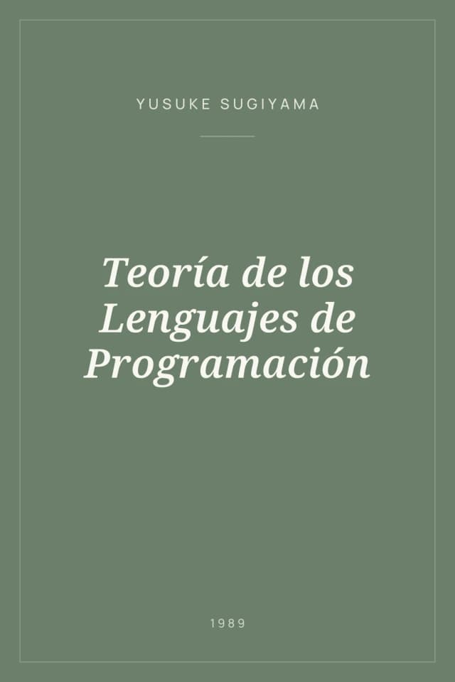 Portada de Teoría de los Lenguajes de Programación