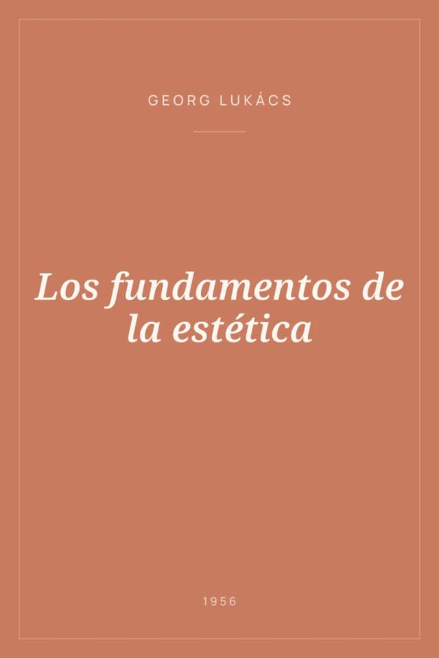 Portada de Los fundamentos de la estética
