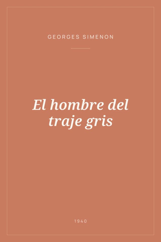 Portada de El hombre del traje gris