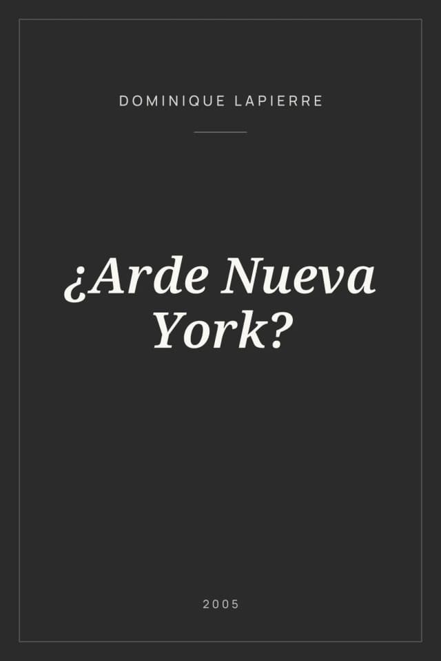 Portada de ¿Arde Nueva York?