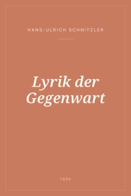 Portada de Lyrik der Gegenwart