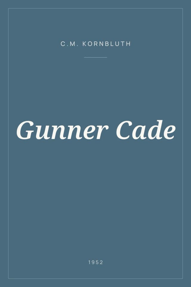 Portada de Gunner Cade
