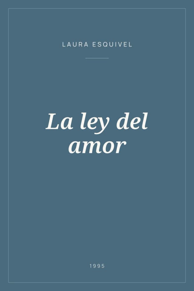 Portada de La ley del amor
