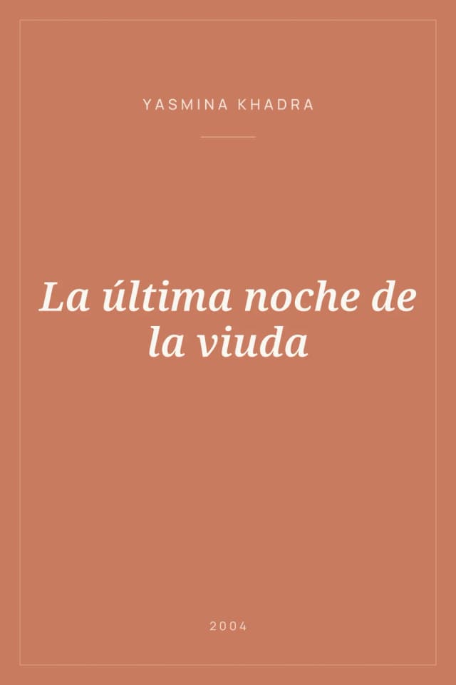 Portada de La última noche de la viuda
