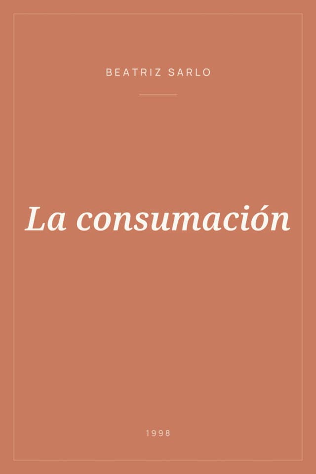 Portada de La consumación