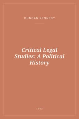 Portada de Critical Legal Studies: A Political History