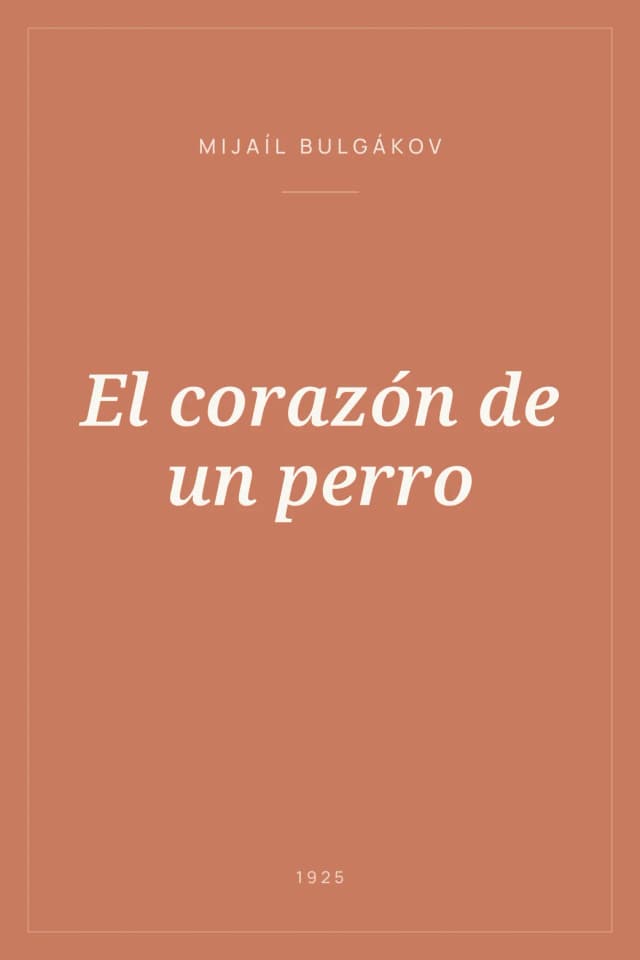 Portada de El corazón de un perro