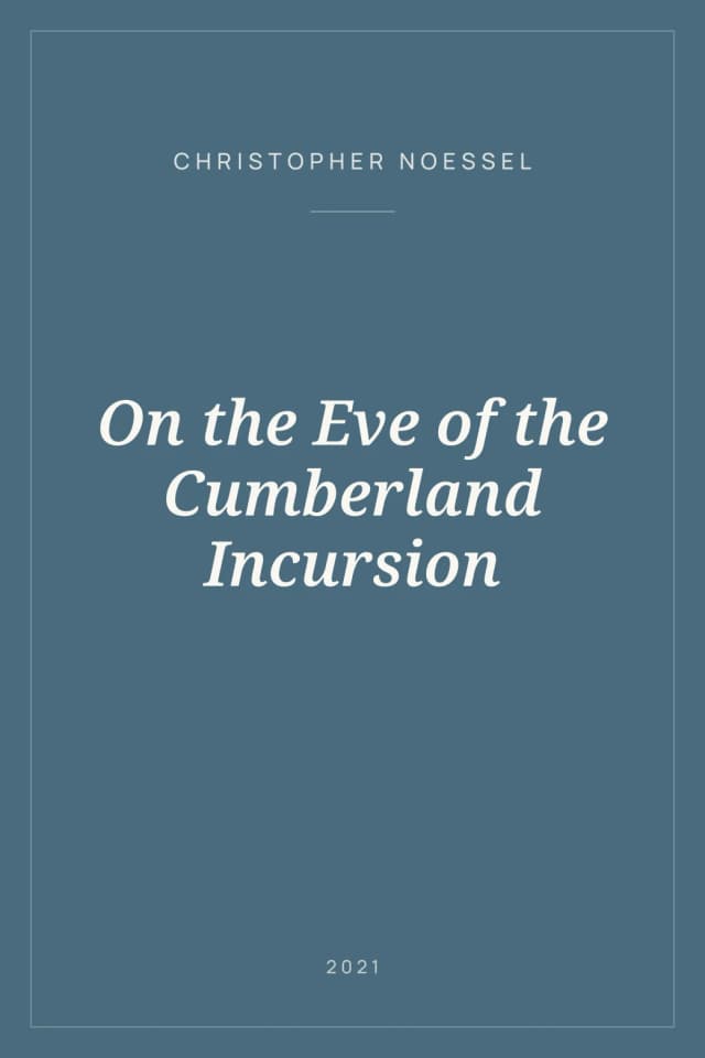 Portada de On the Eve of the Cumberland Incursion