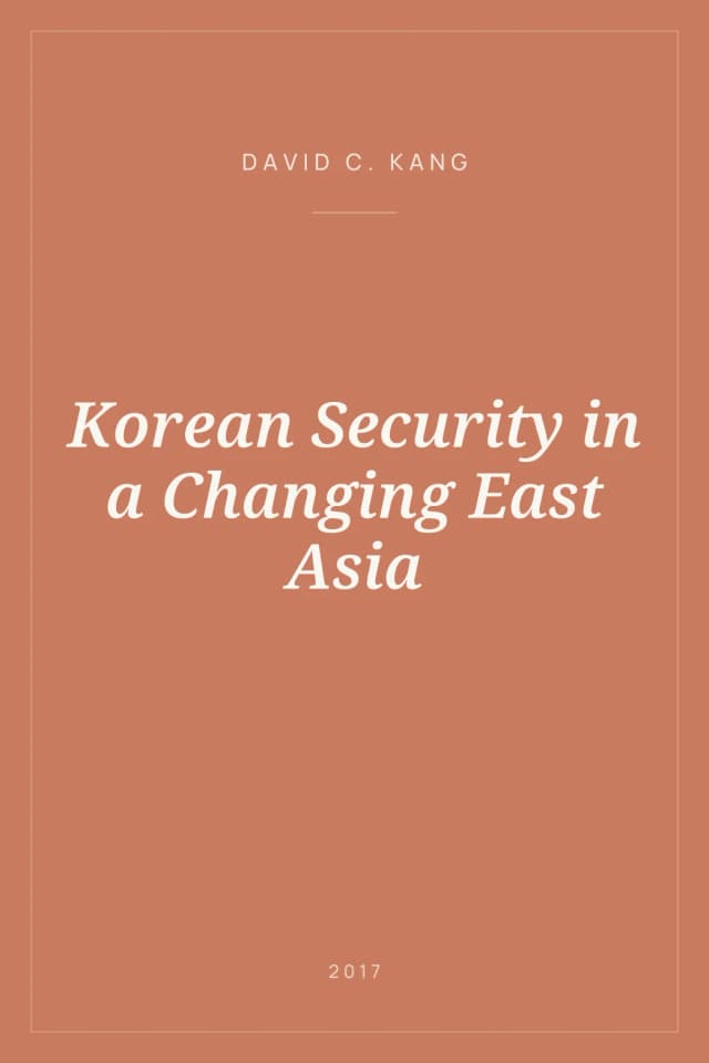 Portada de Korean Security in a Changing East Asia