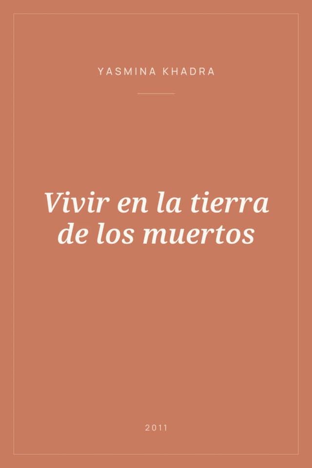 Portada de Vivir en la tierra de los muertos