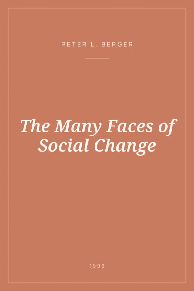 Portada de The Many Faces of Social Change