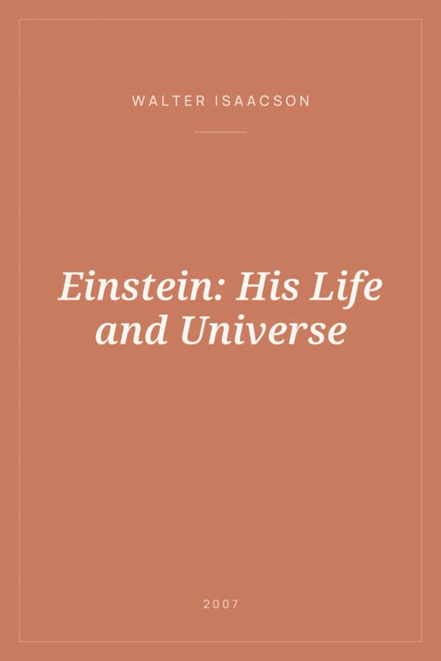 Portada de Einstein: His Life and Universe